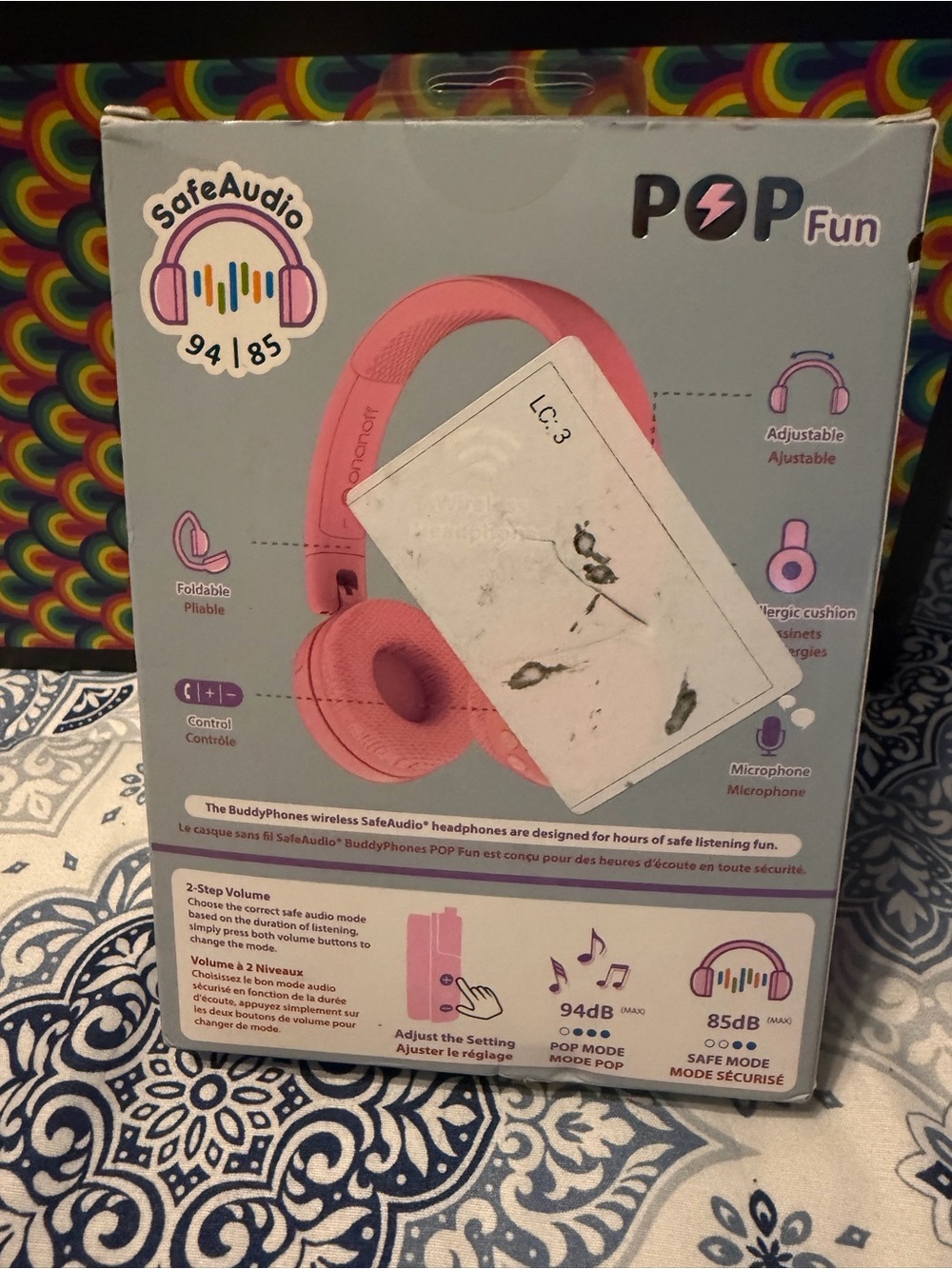 Pop Fun SafeAudio Kids Headphones - Pink